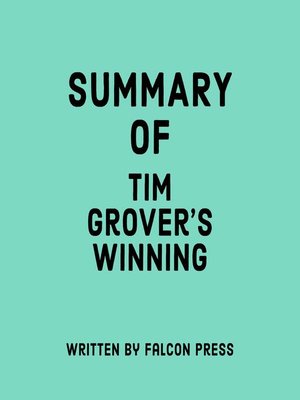 cover image of Summary of Tim Grover's Winning